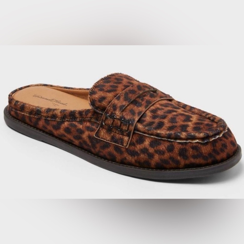 🌟NWT🌟Universal Thread~Women’s Margot Mule~Lt.BrownLeopard~Size 8